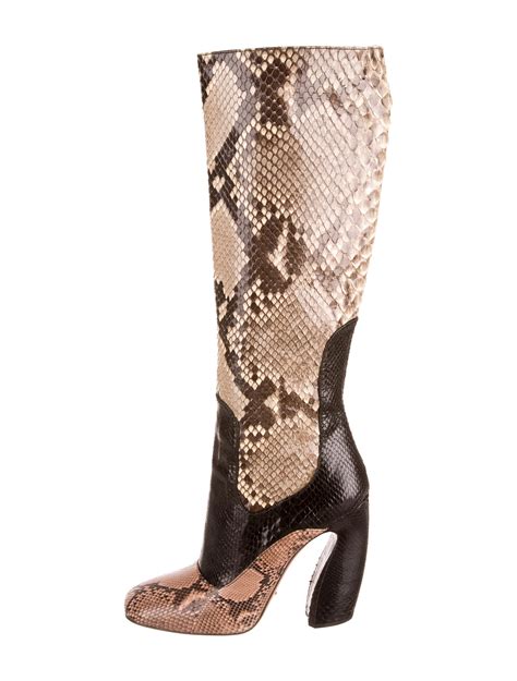 boote prada|prada snakeskin boots.